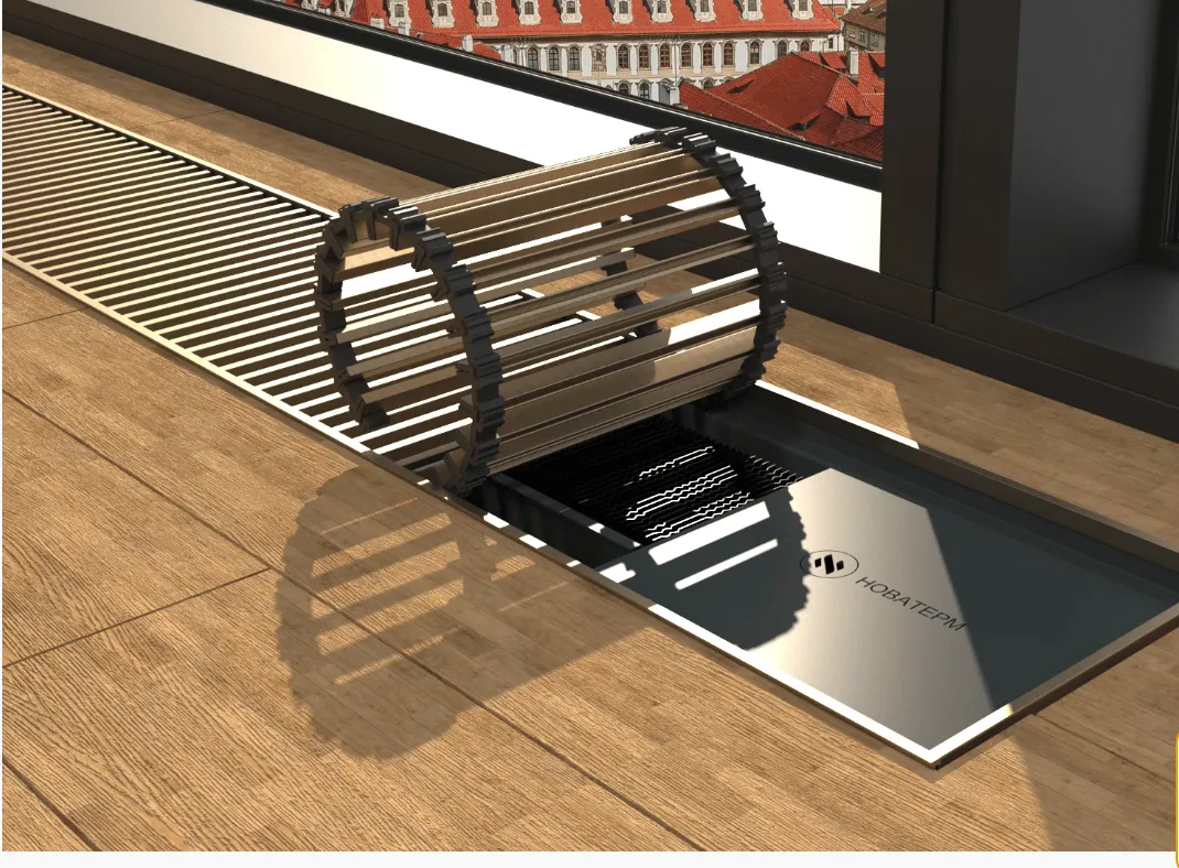 Внутрипольный конвектор Новатерм НТ-В-14/40/