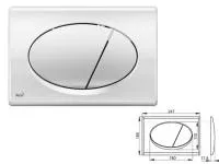 M71-BL-01 Кнопка для инсталляции (хром - глянцевая), Alcaplast
