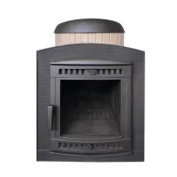 Печь банная ProMetall "Атмосфера L" в ламелях Окаменевшее дерево