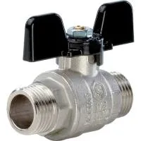 STOUT Кран SVB-0006-000015 шаровой полнопроходной, НР/НР, ручка бабочка 1/2