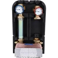 Насосная группа STOUT SDG-0038-342501 с теплообменником 34 пластины, без насоса в теплоизоляции