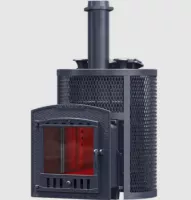 Печь для бани ТехноЛит AVANGARD ЗК 35 (П2) Ураган в круглой сетке