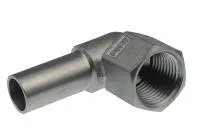 Отвод ниппельный  90° с внутренней резьбой 15x1/2 (короткий)  press KAN-therm