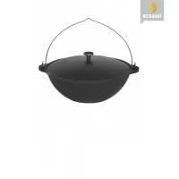 Казан чугунный 8л с ручкой (без крышки)