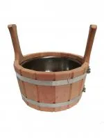 Шайка 5л с нержавеющей вставкой, ОЛЬХА