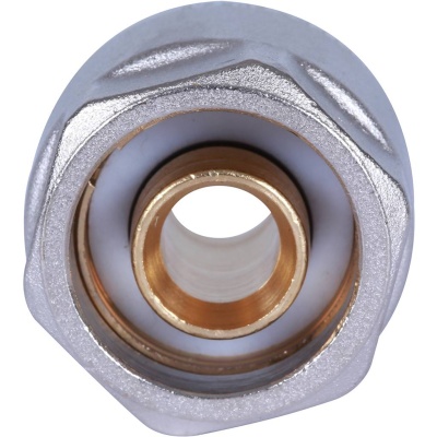 фото STOUT SFC-0026-162612 Фитинг компрессионный евроконус для труб PEX-AL-PEX 16х2,6х1/2