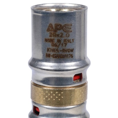 фото STOUT  SFP-0003-001616 Муфта соединительная равнопроходная для металлопластиковых труб прессовой