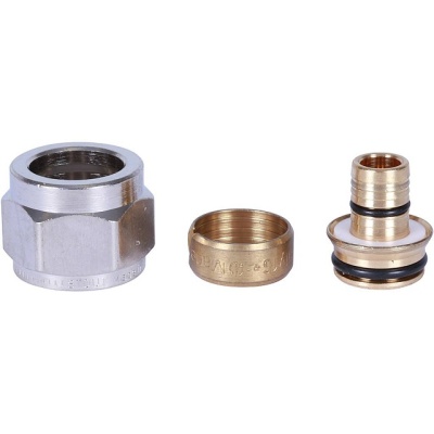 фото STOUT SFC-0026-162612 Фитинг компрессионный евроконус для труб PEX-AL-PEX 16х2,6х1/2