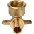 фото STOUT SFA-0009-001612 Угольник настенный с креплением для труб из сшитого полиэтилена аксиальный