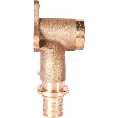 фото STOUT SFA-0040-001612 Проточный настенный угольник  бронзовый для труб из сшитого полиэтилена