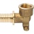 фото STOUT SFA-0009-001612 Угольник настенный с креплением для труб из сшитого полиэтилена аксиальный