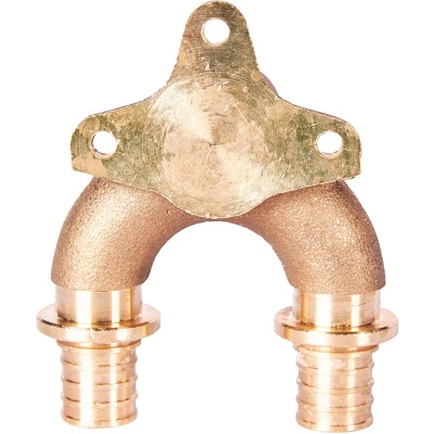 фото STOUT SFA-0040-001612 Проточный настенный угольник  бронзовый для труб из сшитого полиэтилена