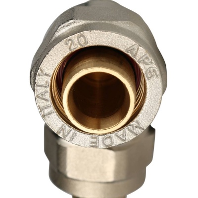 фото STOUT SFS-0003-001616 Угольник  90° для металлопластиковых труб винтовой