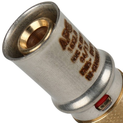 фото STOUT  SFP-0003-001616 Муфта соединительная равнопроходная для металлопластиковых труб прессовой